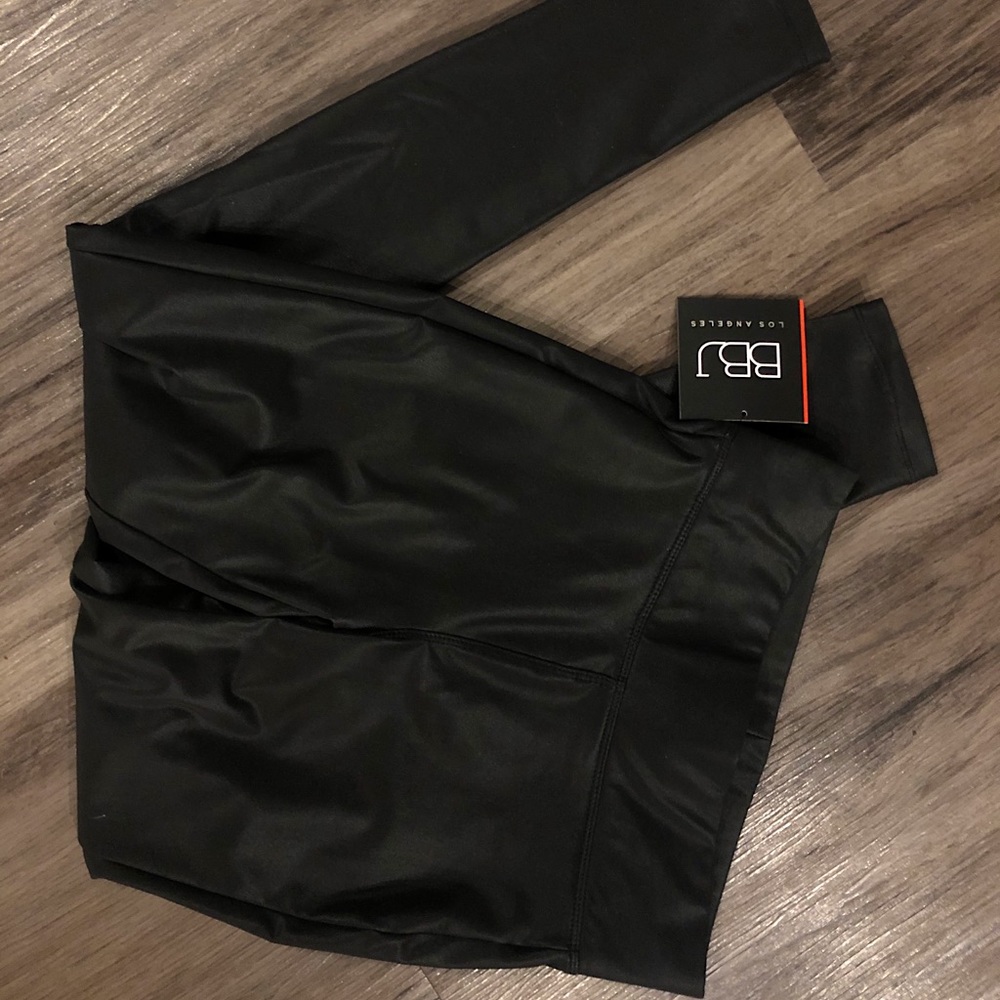 faux leather pants - NWT